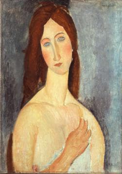 Жанна Эбютёрн с обнажёнными плечами