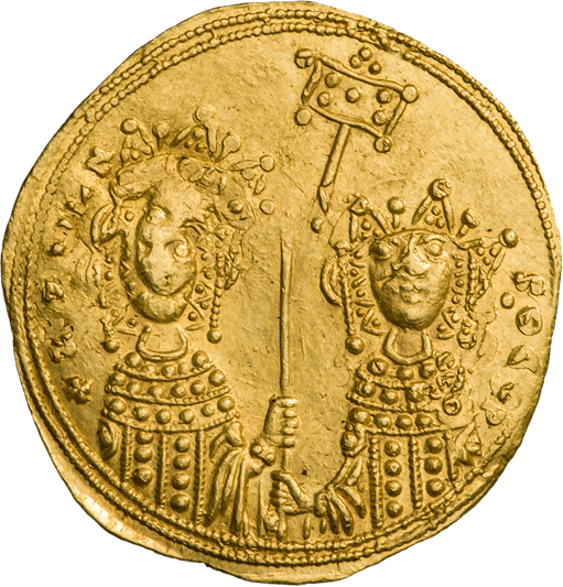 Номісма стамена. Зоя та Феодора