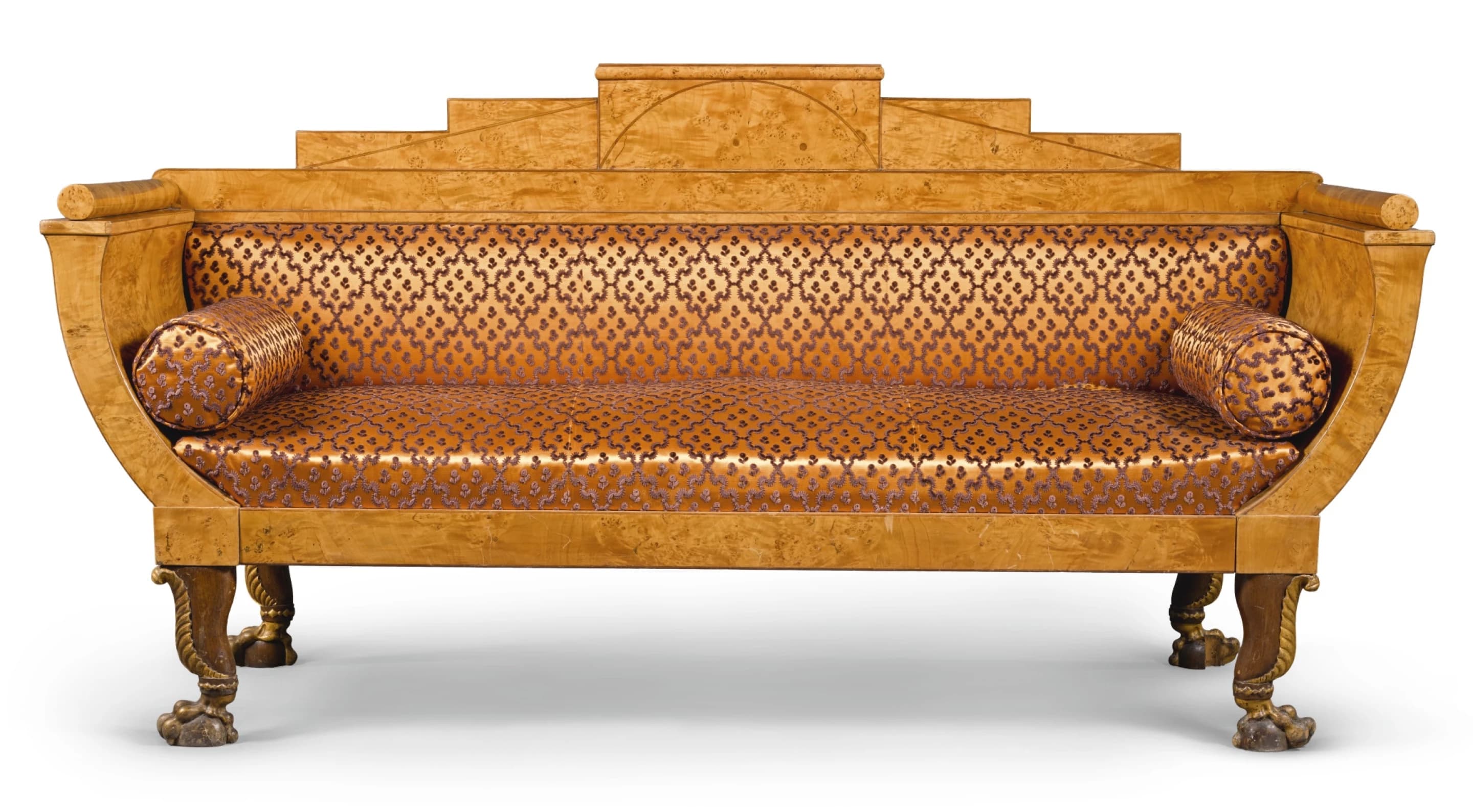 A russian karelian birch sofa