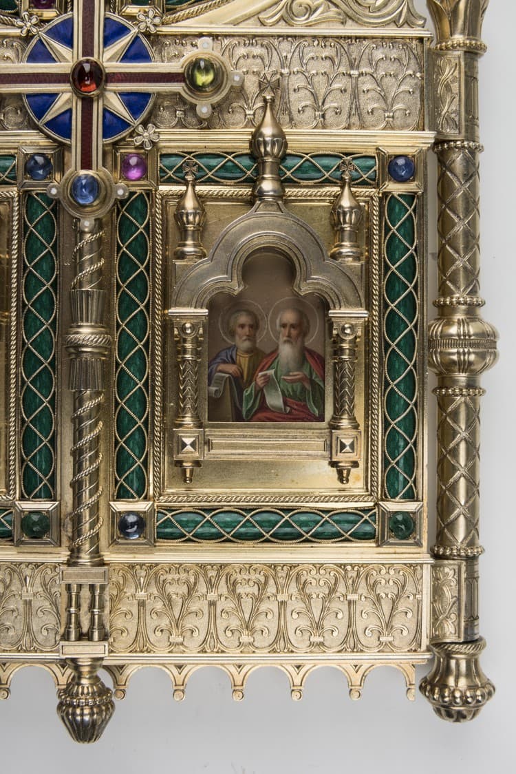 Складень "Богоматір Казанська, Св. Миколай Чудотворець, цариця Олександра"