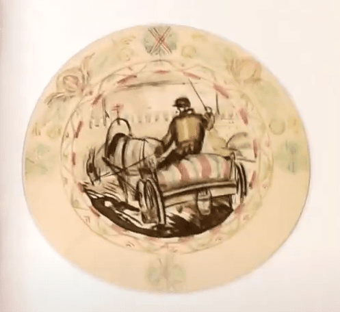 Ескіз тарілки "На ринок"