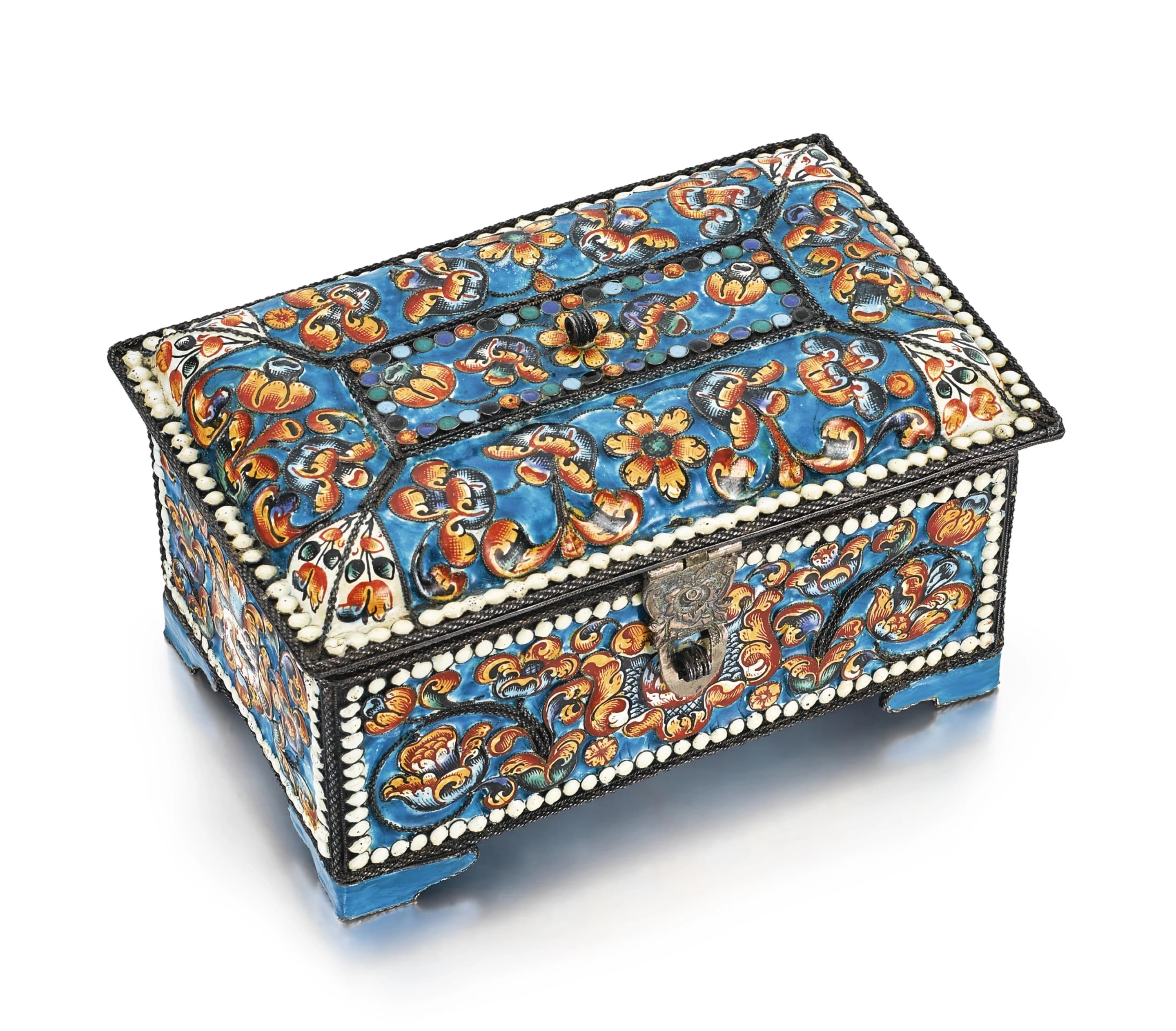 Рідка емалевана скринька, Сольвичегідськ, кінець XVII століття