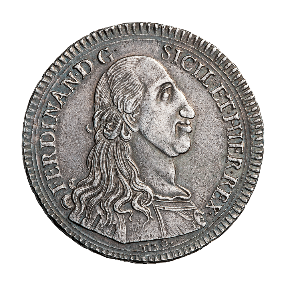 Сицилія. Король Фердінанд III (1759-1825). Тридцять тарі (два скудо)