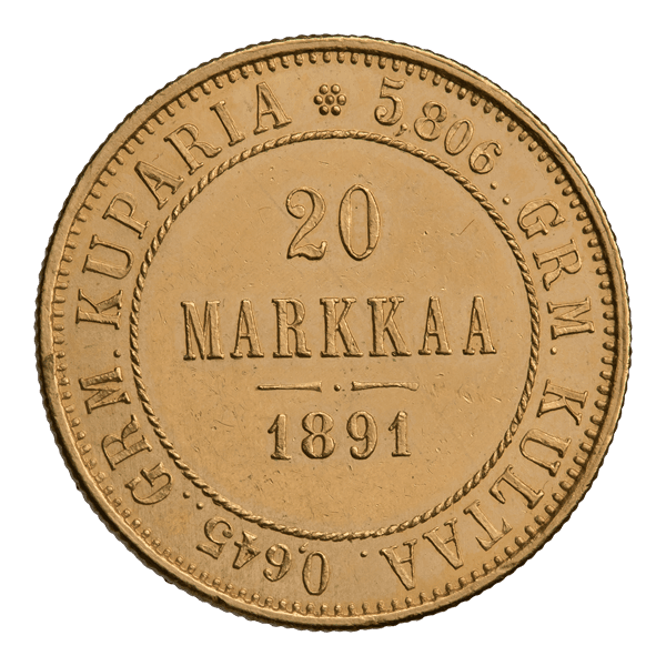 Twenty stamps of Alexander III