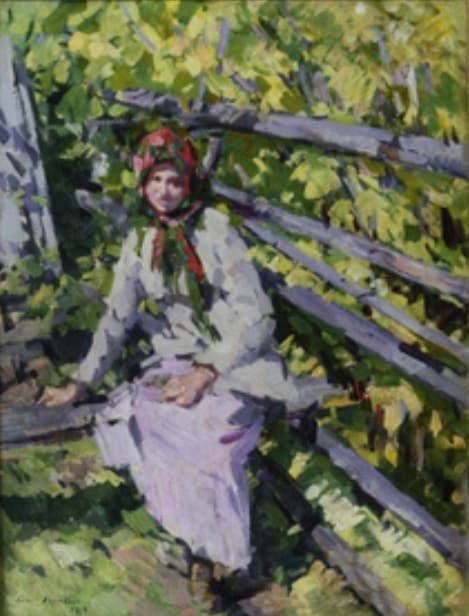 At the wattle fence